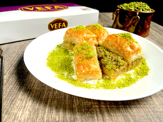 Pistachio baklava Houston Texas Vefa Baklava