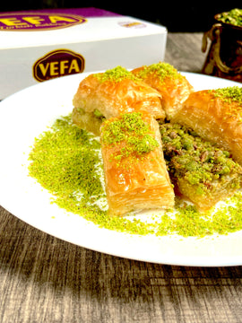 Classic Baklava, Handmade Premium Turkish Pistachio Or Walnut Baklava Fresh Daily With Pistachio Or Walnut, Vefa Baklava