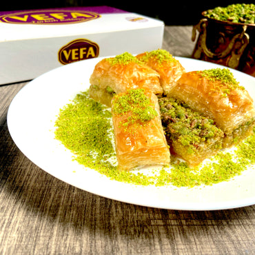 Classic Baklava, Handmade Premium Turkish Pistachio Or Walnut Baklava Fresh Daily With Pistachio Or Walnut, Vefa Baklava