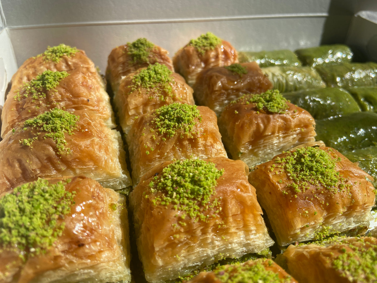 Classic Baklava, Handmade Premium Turkish Pistachio Or Walnut Baklava Fresh Daily With Pistachio Or Walnut, Vefa Baklava