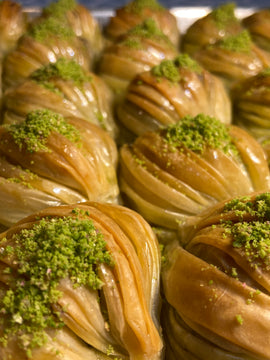 Shell Baklava, Handmade Turkish Pistachio Or Walnut Shell Baklava Vefa Baklava