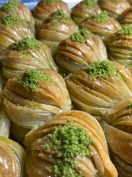 Shell Baklava, Handmade Turkish Pistachio Or Walnut Shell Baklava Vefa Baklava