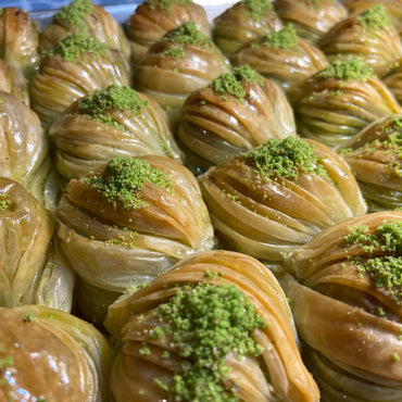 Shell Baklava, Handmade Turkish Pistachio Or Walnut Shell Baklava Vefa Baklava